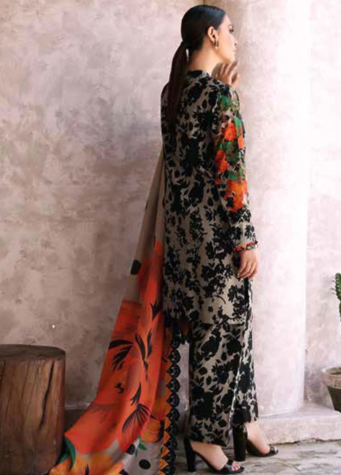 Charizma Embroidered Slub Suits Unstitched 3 Piece CPMW3-02 - Winter Collection