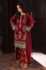 3-PC Unsititched Embroidered Dyed Chiffon Dastan E Jashan By Charizma | DJW5-09 3-PC Unsititched Embroidered Dyed Chiffon Dastan E Jashan By Charizma | DJW5-09