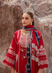 5A | Stars of Fire - Flame red | 3PC Unstitched Lawn Crimson By Saira Shakira 5A | Stars of Fire - Flame red | 3PC Unstitched Lawn Crimson By Saira Shakira