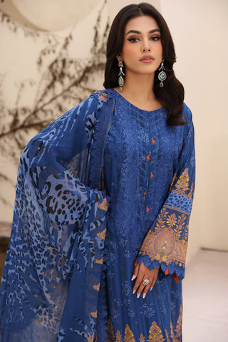 CN4-005 | 3PC Unstitched Embroidered Lawn Naranji By Charizma