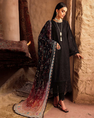 3-PC Unstitched Chikakari Doriya Lawn By Nureh | NE-162 3-PC Unstitched Chikakari Doriya Lawn By Nureh | NE-162