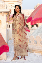 H-308 | 3Pc Unstitched Luxury Wedding Collection By Ramsha H-308 | 3Pc Unstitched Luxury Wedding Collection By Ramsha