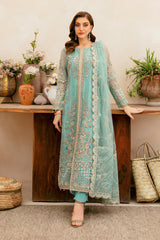 HA-405 | 3Pc Unstitched Suit Wedding Collection Luxury By Ramsha HA-405 | 3Pc Unstitched Suit Wedding Collection Luxury By Ramsha