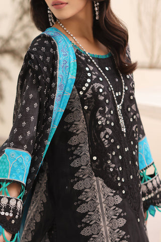 CN4-002 | 3PC Unstitched Embroidered Lawn Naranji By Charizma