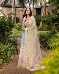 Unstitched 3-PC Embroidered Zinnia Luxury Lawn By Faiza Saqlain | Freesia Unstitched 3-PC Embroidered Zinnia Luxury Lawn By Faiza Saqlain | Freesia