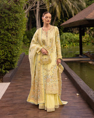 Unstitched 3-PC Embroidered Zinnia Luxury Lawn By Faiza Saqlain | Azalea Unstitched 3-PC Embroidered Zinnia Luxury Lawn By Faiza Saqlain | Azalea