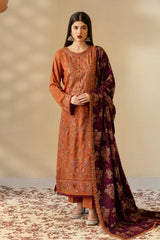 R-1208 | 3Pc Unstitched Suit Embroidered Karandi Collection Reet By Ramsha R-1208 | 3Pc Unstitched Suit Embroidered Karandi Collection Reet By Ramsha