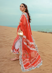 5B | Stars of Fire - Fiesta Coral | 3PC Unstitched Lawn Crimson By Saira Shakira 5B | Stars of Fire - Fiesta Coral | 3PC Unstitched Lawn Crimson By Saira Shakira