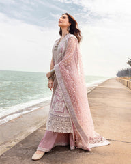 Unstitched 3-PC Embroidered Zinnia Luxury Lawn By Faiza Saqlain | Amaryllis Unstitched 3-PC Embroidered Zinnia Luxury Lawn By Faiza Saqlain | Amaryllis