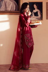 3-PC Unstitched Embroidered Lawn Feya By Nureh | FE-07 3-PC Unstitched Embroidered Lawn Feya By Nureh | FE-07