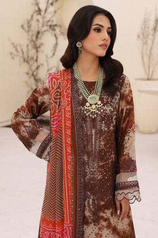 CN4-008 | 3PC Unstitched Embroidered Lawn Naranji By Charizma