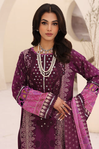 CN4-003 | 3PC Unstitched Embroidered Lawn Naranji By Charizma