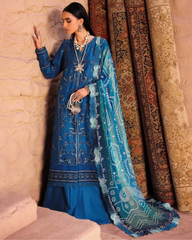 3-PC Unstitched Chikakari Doriya Lawn By Nureh | NE-160 3-PC Unstitched Chikakari Doriya Lawn By Nureh | NE-160