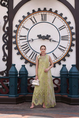 3-PC Unstitched Embroidered Lawn Noor By Saadi Asad | D8- Lime Green 3-PC Unstitched Embroidered Lawn Noor By Saadi Asad | D8- Lime Green