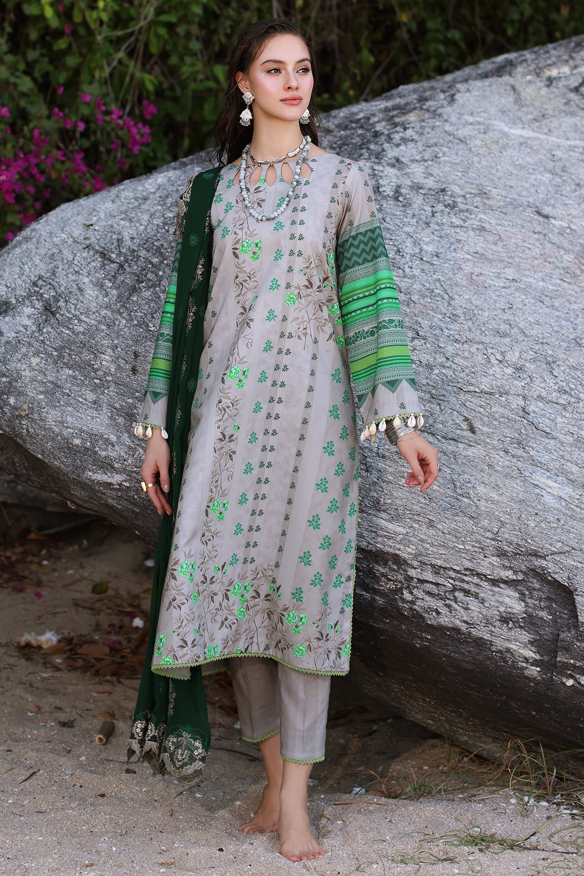 PM4-26 | 3PC Unstitched Printed Lawn Print Melody By Charizma