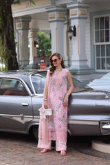 3-PC Unstitched Embroidered Lawn Noor By Saadi Asad | D11- Blush Pink 3-PC Unstitched Embroidered Lawn Noor By Saadi Asad | D11- Blush Pink