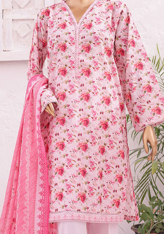 07 | 3PC Stitched Printed Lawn By Bin Saeed