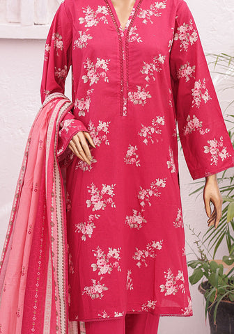 08 | 3PC Stitched Printed Lawn By Bin Saeed