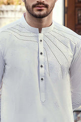 EG -1444 | Semi-Stitched Summer White Series Eid Gala By Riwaj Men Swear EG -1444 | Semi-Stitched Summer White Series Eid Gala By Riwaj Men Swear