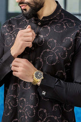 EG -1457 | Semi-Stitched Summer Black & Blue Series Eid Gala By Riwaj Men Swear EG -1457 | Semi-Stitched Summer Black & Blue Series Eid Gala By Riwaj Men Swear