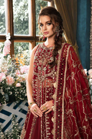 BD-2807 | 3PC UNSTITCHED EID COLLECTION EMBROIDERED SAREE BY MARIA B