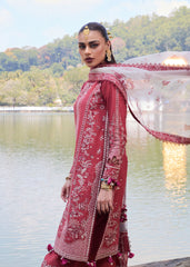 3-PC Unstitched Embroidered Luxury Lawn By Hussain Rehar | Flare 3-PC Unstitched Embroidered Luxury Lawn By Hussain Rehar | Flare