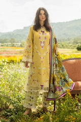 Unstitched 3-PC Chikan Embroidered Lawn Hemline Secret Garden By Mushq | Faded Sunflower Unstitched 3-PC Chikan Embroidered Lawn Hemline Secret Garden By Mushq | Faded Sunflower