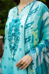 AMORE | 3Pc Unstitched Suit Chikankari Lawn Solace Ombre By Mushq AMORE | 3Pc Unstitched Suit Chikankari Lawn Solace Ombre By Mushq