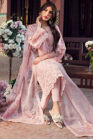 4428-HUDA | 3PC Unstitched Embroidered Premium Lawn By Motifz