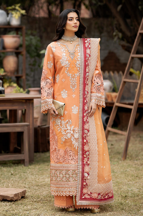 S.L 47 Zafiah | 3PC Unstitched Gulposh Luxury Lawn By Serene Premium