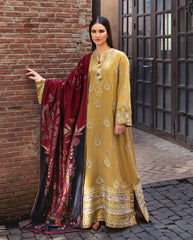 3-PC Unstitched Jacquard Viscose Broadway By Mushq | Sunlit Siena 3-PC Unstitched Jacquard Viscose Broadway By Mushq | Sunlit Siena