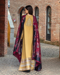 3-PC Unstitched Jacquard Viscose Broadway By Mushq | Sunlit Siena 3-PC Unstitched Jacquard Viscose Broadway By Mushq | Sunlit Siena