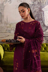 SKC-51 | 3Pc Unstitched Suit Winter Embroidered Karandi Romantique By Marjjan SKC-51 | 3Pc Unstitched Suit Winter Embroidered Karandi Romantique By Marjjan