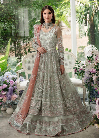 Alif By AJR Couture Embroidered Net Suits Unstitched 4 Piece AJR23AL-LW LWF-01-23 Wisteria - Luxury Wedding Collection