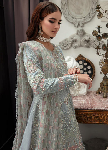 Alif By AJR Couture Embroidered Raw Silk Suits Unstitched 3 Piece AJR23AL-LW LWF-06-23 Veronica - Luxury Wedding Collection