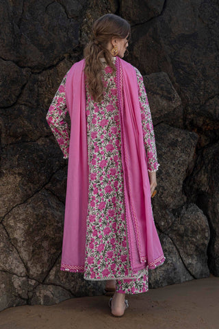 H241-04A - 3Pc - Unstitched Fabric Mahay Lawn By Sana Safinaz