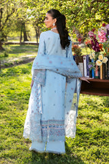 3-PC Unstitched Embroidered Lawn Riwayat By Ramsha | Y-1306 3-PC Unstitched Embroidered Lawn Riwayat By Ramsha | Y-1306