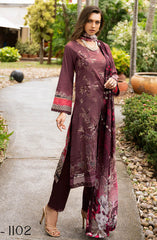 Y-1102 | 3Pc Unstitched Suit Embroidered Lawn Vol-11 Riwayat By Ramsha Y-1102 | 3Pc Unstitched Suit Embroidered Lawn Vol-11 Riwayat By Ramsha