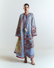 3-PC Unstitched Digital Printed Embroidered By Jugnu | NYAMI 3-PC Unstitched Digital Printed Embroidered By Jugnu | NYAMI