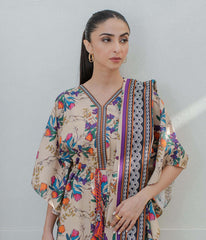 Shirt Shalwar Dupatta - Beige - Karandi Suit - 0751 Shirt Shalwar Dupatta - Beige - Karandi Suit - 0751
