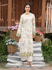 3-PC Unstitched Printed Lawn Whimsical Garden By Celts | WG - 02