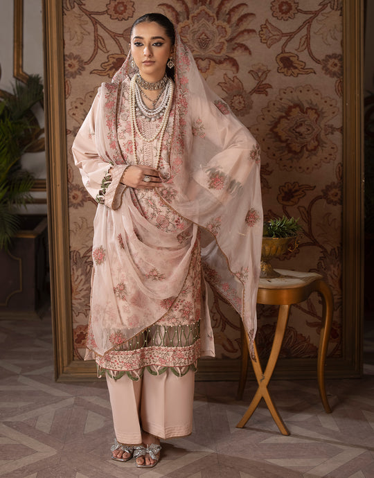 Design 06 - 3Pc - Unstitched Rioga By Sanam Saeed