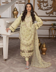 Design 08 - 3Pc - Unstitched Rioga By Sanam Saeed