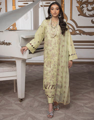 Design 08 - 3Pc - Unstitched Rioga By Sanam Saeed