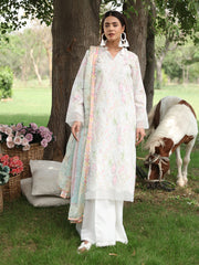 3-PC Unstitched Printed Lawn Whimsical Garden By Celts | WG - 06