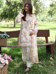 3-PC Unstitched Printed Lawn Whimsical Garden By Celts | WG - 09