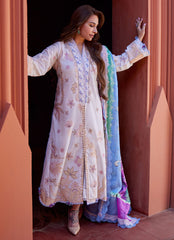 05 | MIWA IVORY | 3PC Unstitched Suay Lawn By Farah Talib Aziz