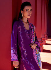 07 | YURI PURPLE | 3PC Unstitched Suay Lawn By Farah Talib Aziz