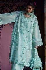 3-PC Unstitched Embroidered Lawn Meili By Zaha | ZL26-09 A