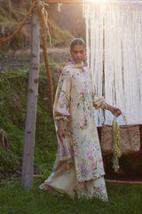 3-PC Unstitched Embroidered Lawn Meili By Zaha | ZL26-12 B